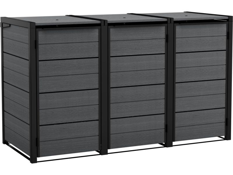 Keter Hide Away Containerberging - 3x 240L - Antraciet