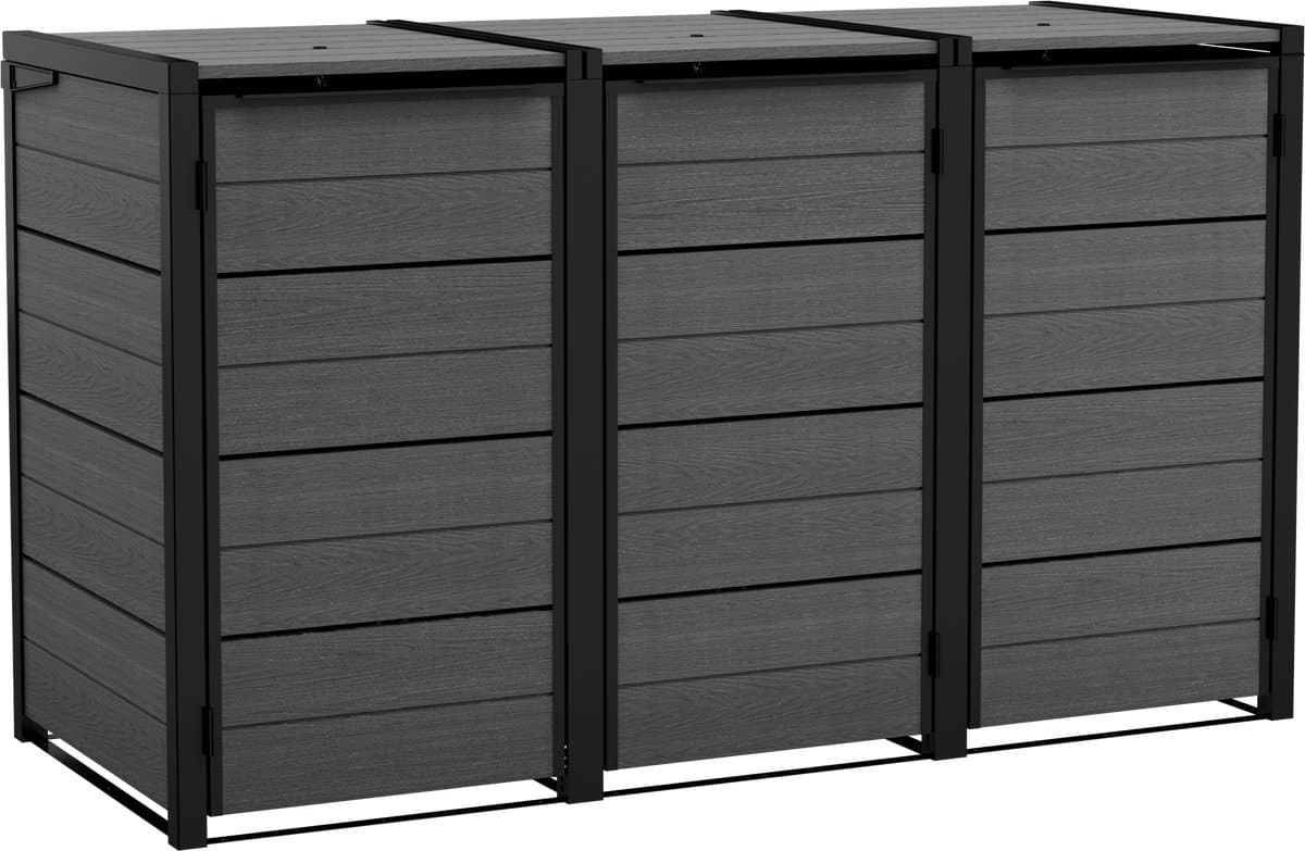 keter hide away containerberging 3x 240l antraciet