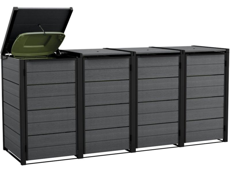 Keter Hide Away Containerberging - 4x 240L - Antraciet