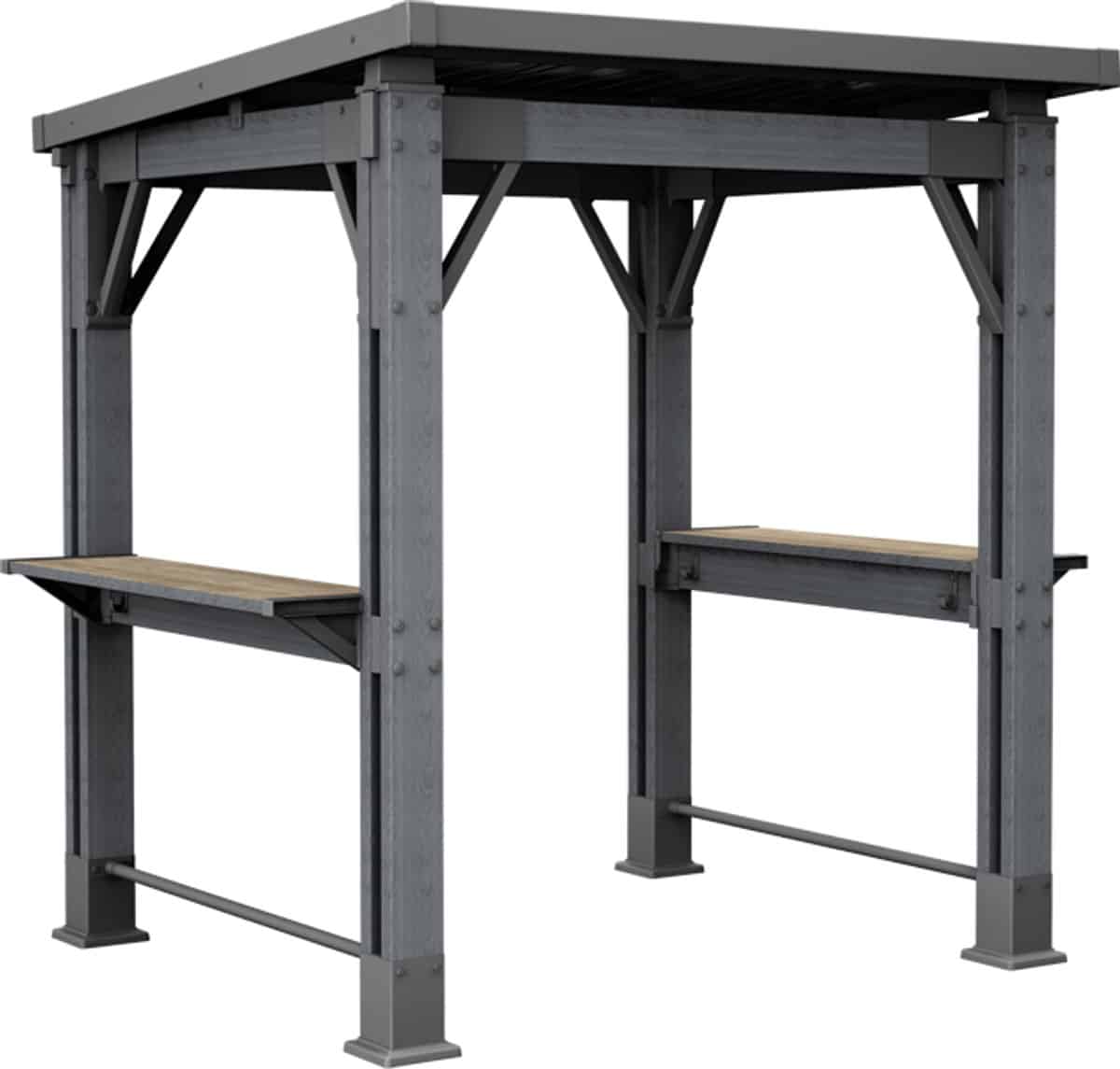 keter signature grill gazebo 200x247x238 cm ashwood