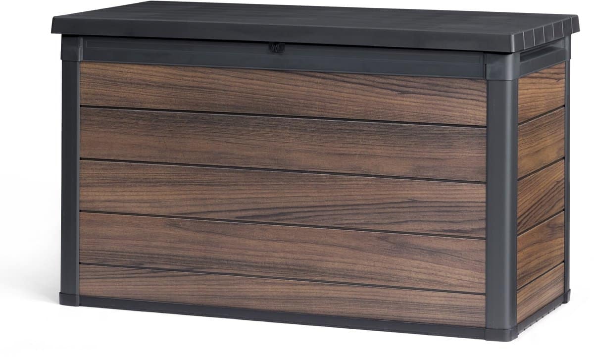 keter signature opbergbox 757l 151.7×72.5x90cm rosewood