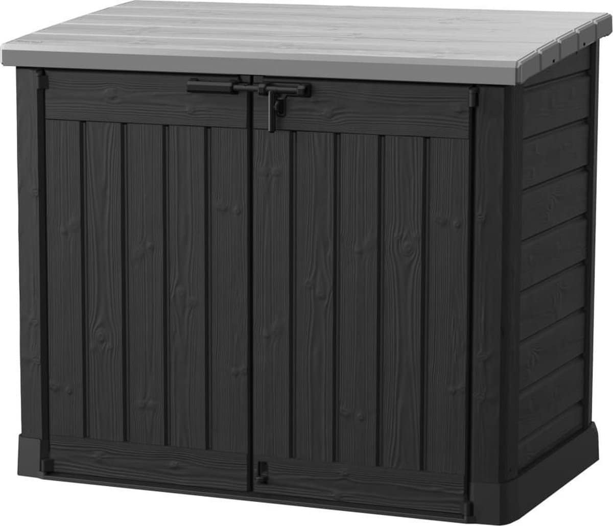 keter store it out max opbergbox 1200l 145,5x82x125cm zwart/grijs