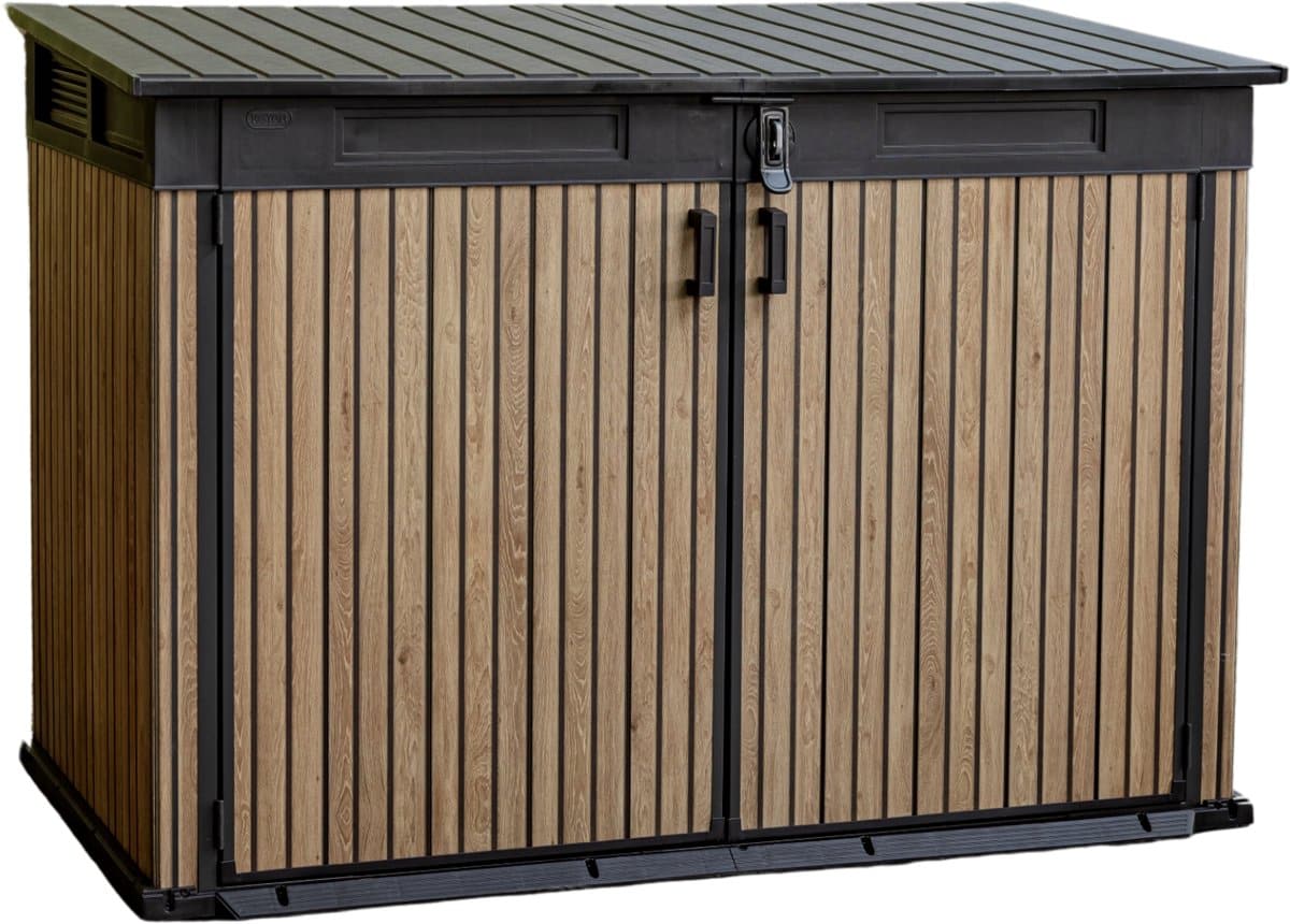 keter venetian opbergkast 2020l 190x109x132,5 cm bruin