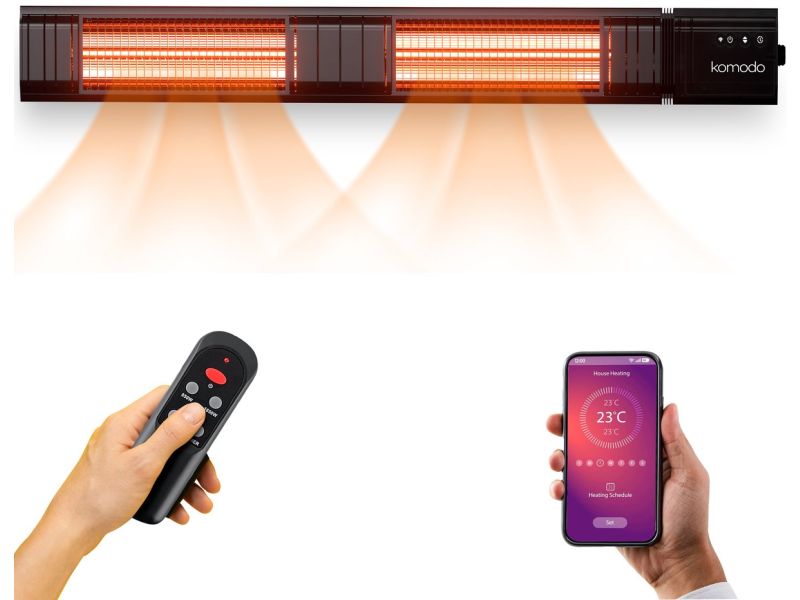 Komodo Terrasverwarmers Flores 3000W - 9 Verschillende Standen