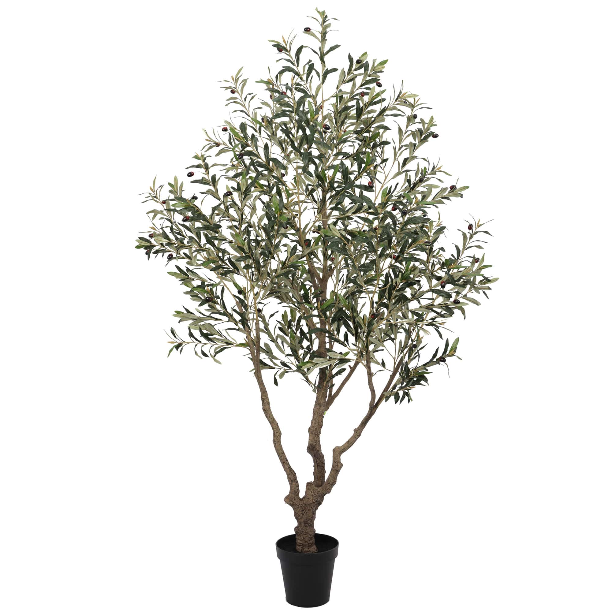 kunst olijfboom robuust meerstammig hoogte 210 cm