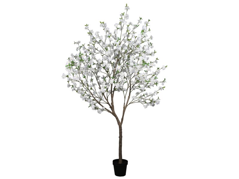 Kunstboom kersenbloesem wit 250 cm hoog