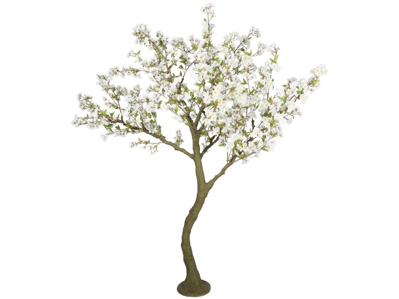Kunstboom kersenbloesem wit dikke stam H240 cm