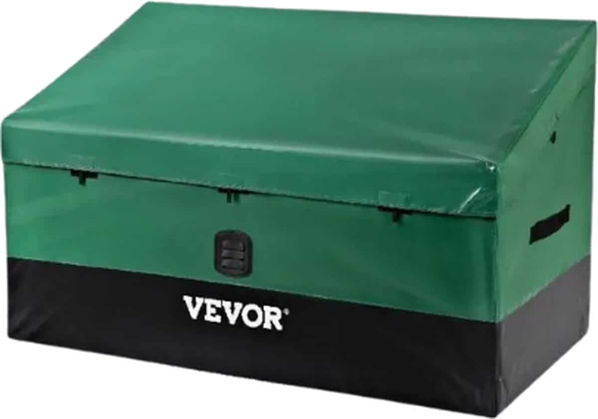 leonova® opbergbox opbergboxen opbergdoos voor buiten waterdicht pe zeildoek 86x147x108 cm