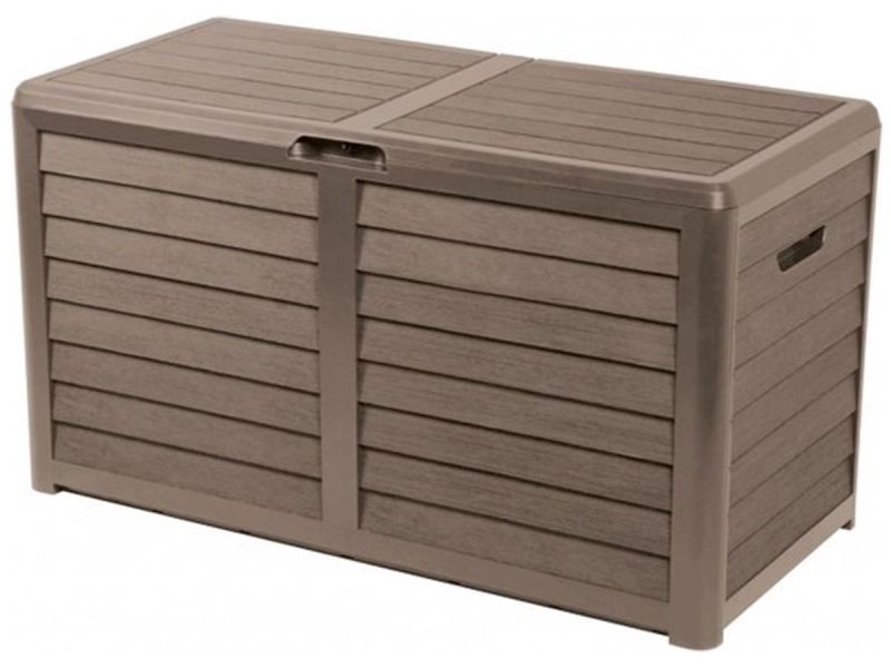 Lifetime Garden Tuinkussenbox 420L - Kussenbox voor Buiten - 117,3 x 65,3 x 54,8 cm - Opbergbox Tuin - Taupe