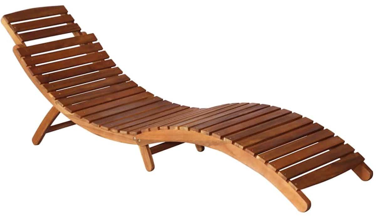 Ligbedden 2 st | Loungebed | Ligstoel met tafel en