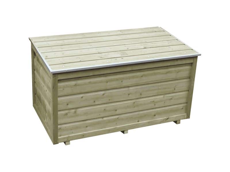 Lutra Kussenbox - Hout - Naturel - 120x67x67cm