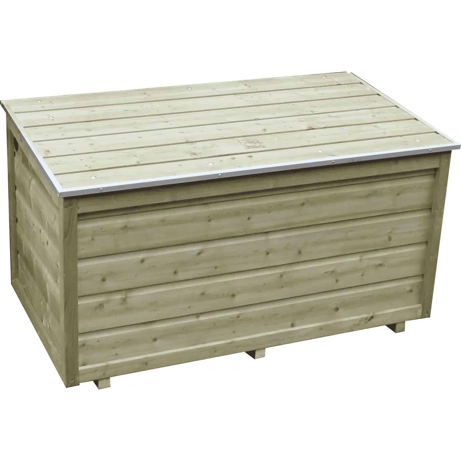 lutra kussenbox hout naturel 140x67x67cm