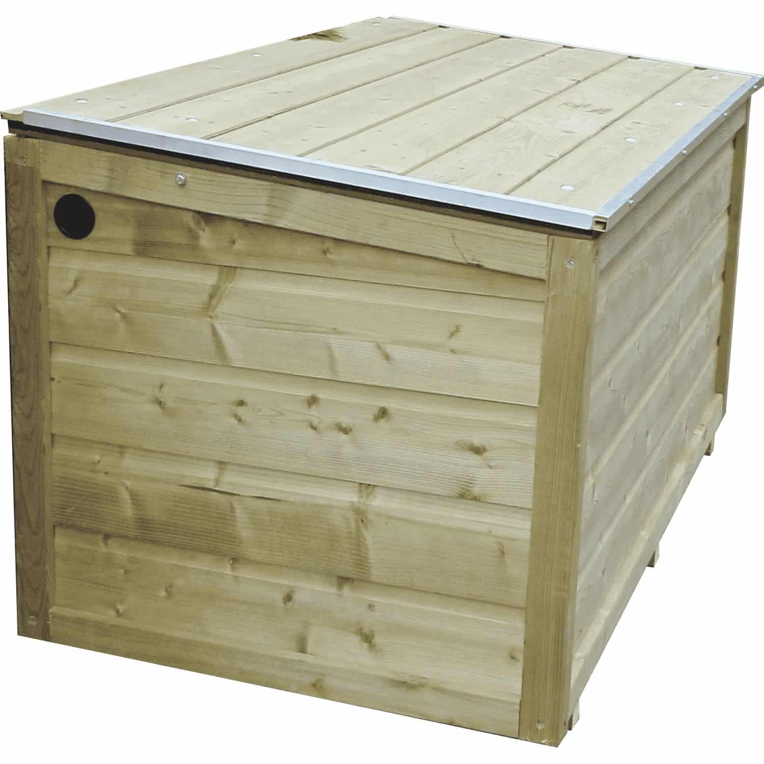 lutra kussenbox hout naturel 160x67x67cm