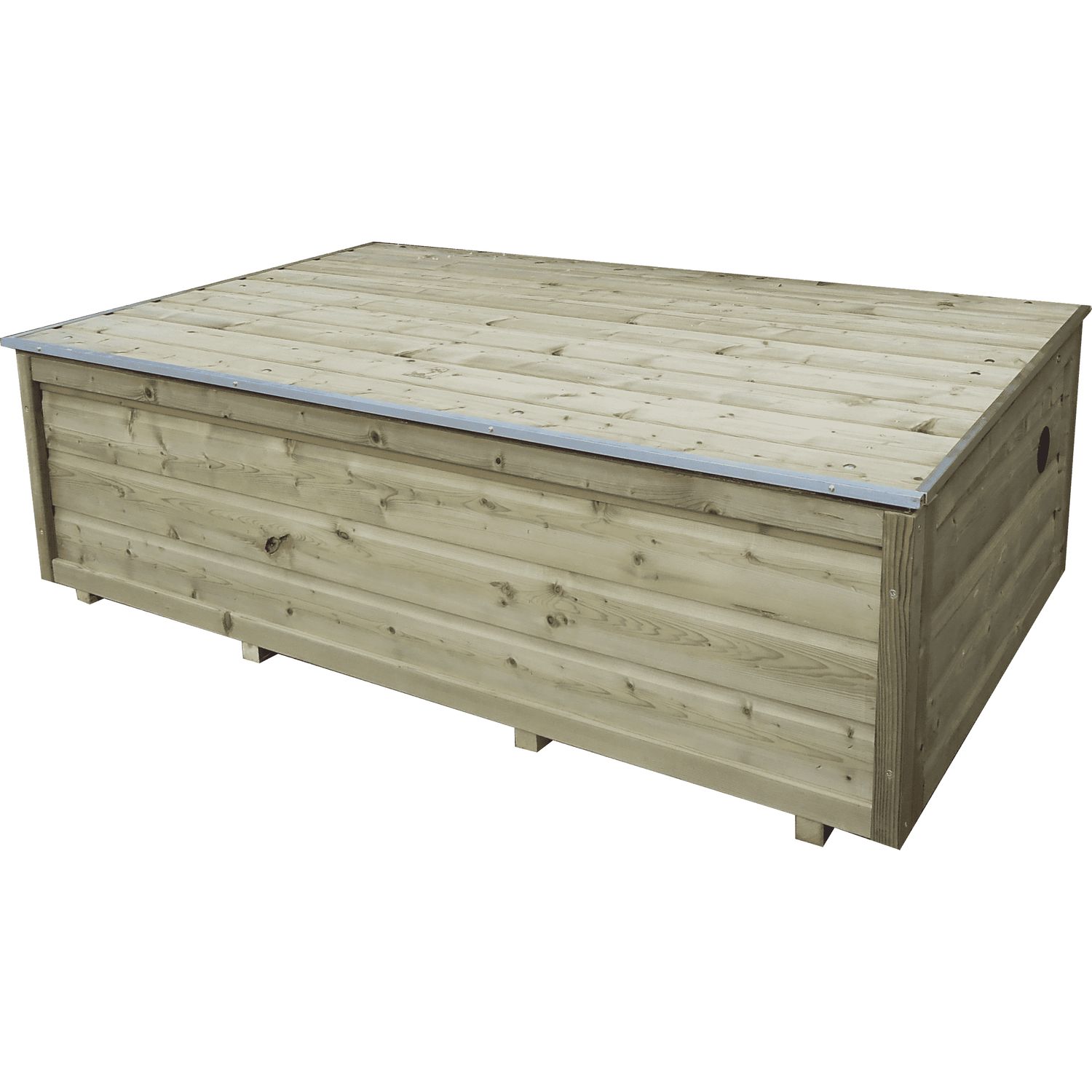 lutra kussenbox hout naturel 170x100x56cm