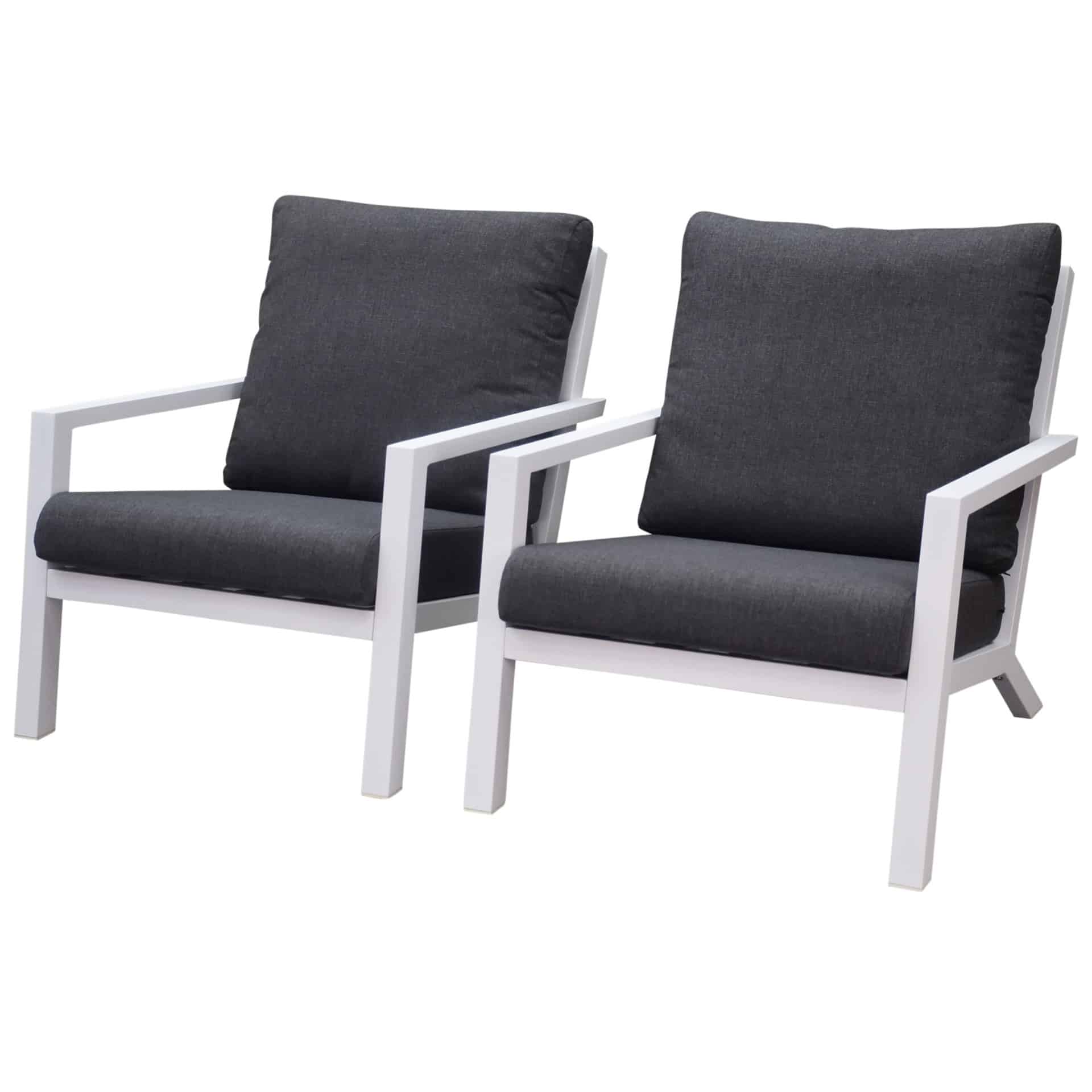 malaga lounge balkonset 2 delig wit aluminium