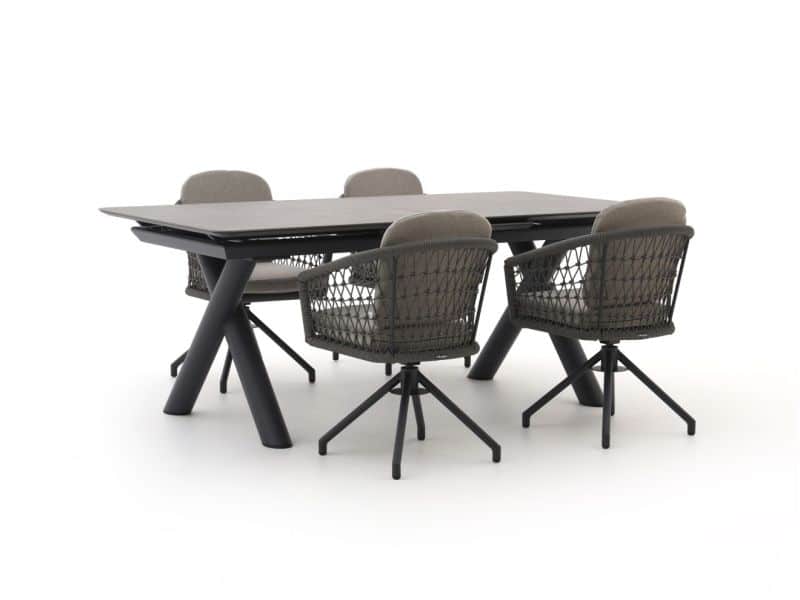 Manifesto Tolmezzo/Citadella 200/260cm dining tuinset 5-delig draaibaar uitschuifbaar - Laagste prijsgarantie!