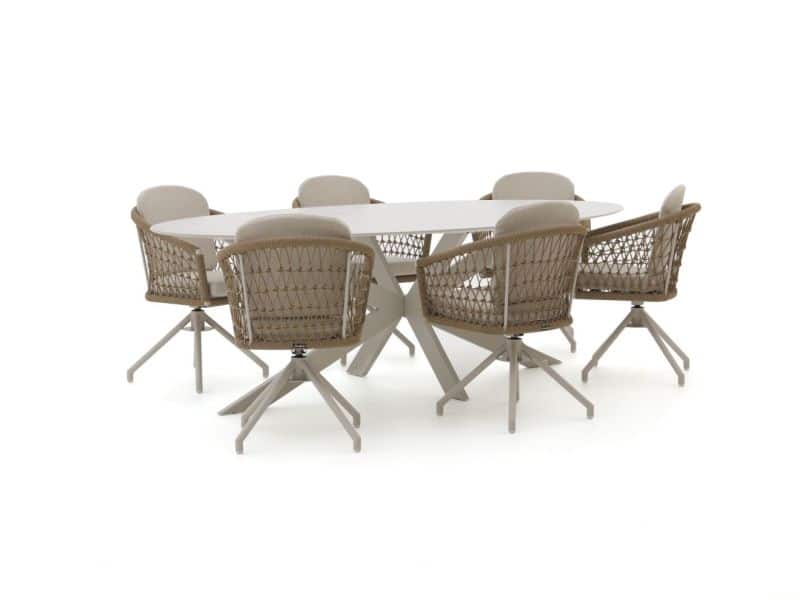 Manifesto Tolmezzo/Furato 240cm dining tuinset 7-delig draaibaar - Laagste prijsgarantie!