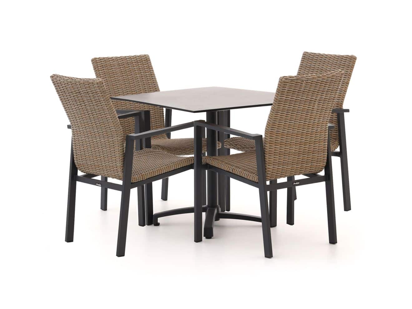 manifesto villongo/canzo 80cm dining tuinset 5 delig stapelbaar inklapbaar laagste prijsgarantie!