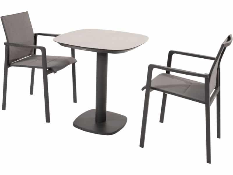 Manolo Cortina bistro dining tuinset 3 delig keramiek antraciet Taste