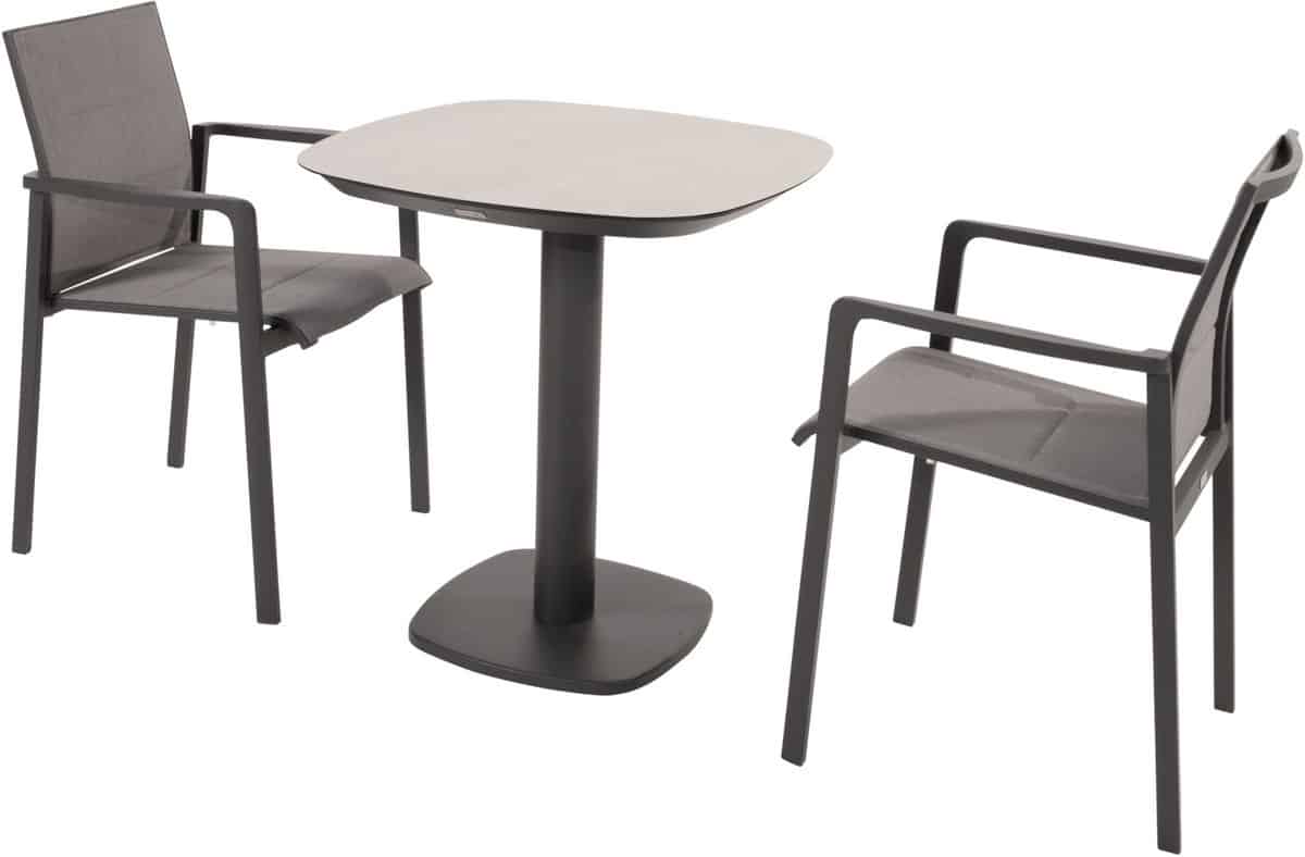 manolo cortina bistro dining tuinset 3 delig keramiek antraciet taste