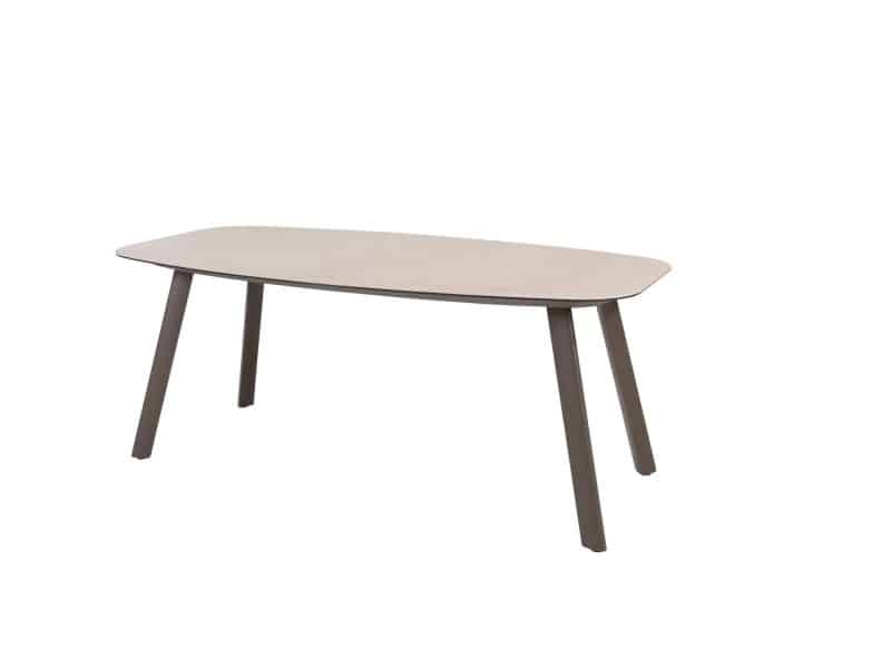 Manolo eettafel terre met printed keramiek top 240 x 103 cm
