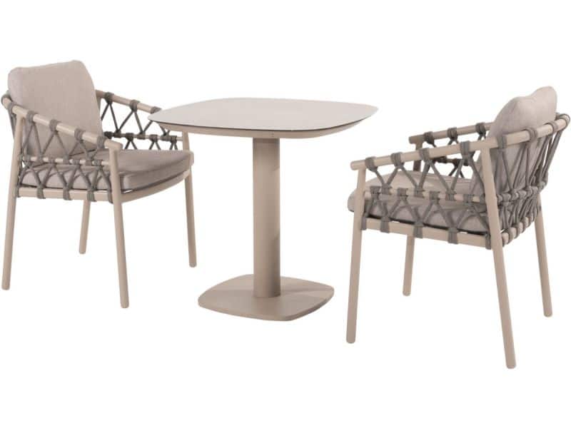 Manolo Piacenza bistro dining tuinset 3 delig keramiek latte Taste