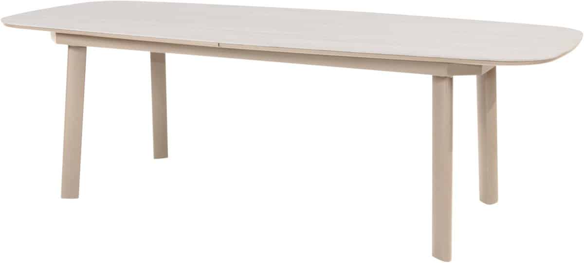manolo uitschuifbare dining tuintafel printed ceramic 230 290x100xh75 cm latte taste