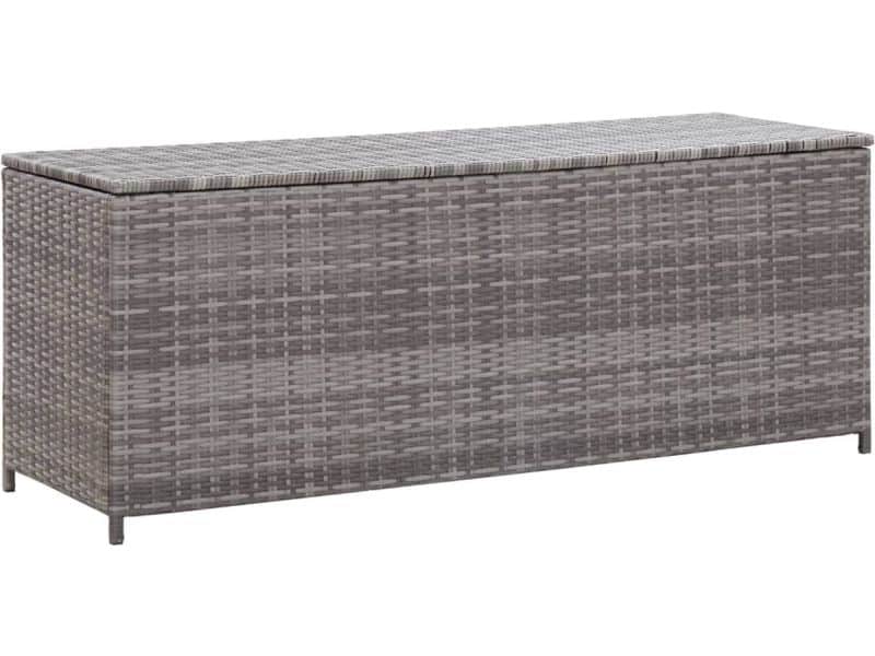 Medina Tuinbox 120x50x60 cm poly rattan grijs
