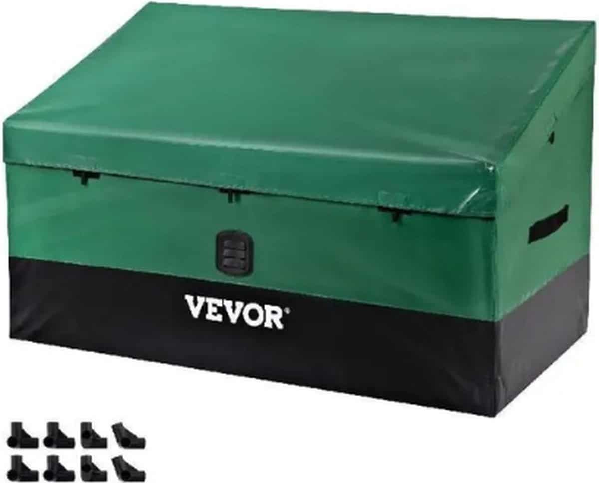 mercadome opbergbox opbergdoos met deksel opbergmand tuin opbergbox waterbestendig ruim 500 liter