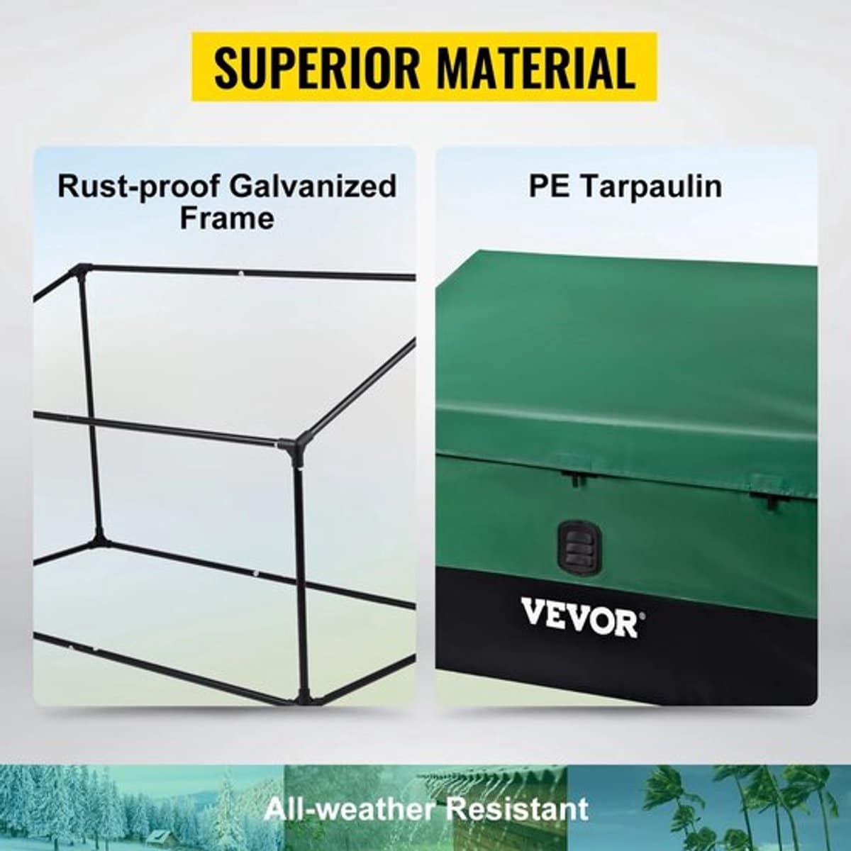 mercadome® opbergbox opbergdoos met deksel opbergmand tuin opbergbox waterbestendig ruim 500 liter