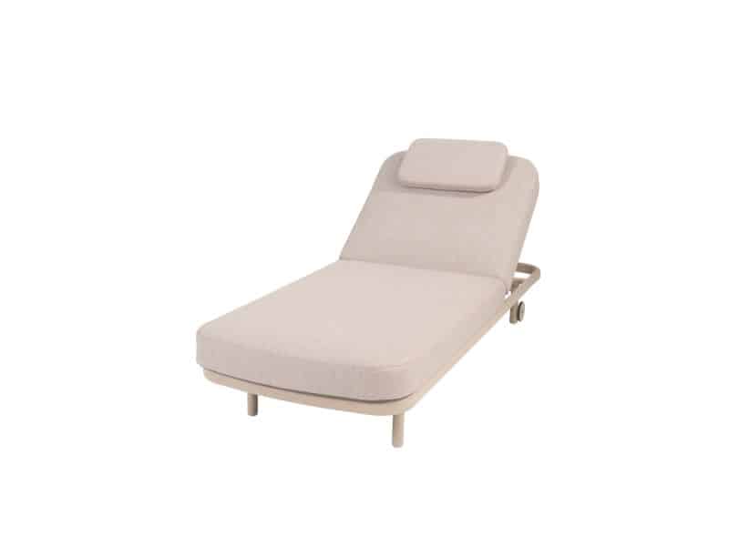 Milano ligbed latte incl. kussen en hoofdsteun