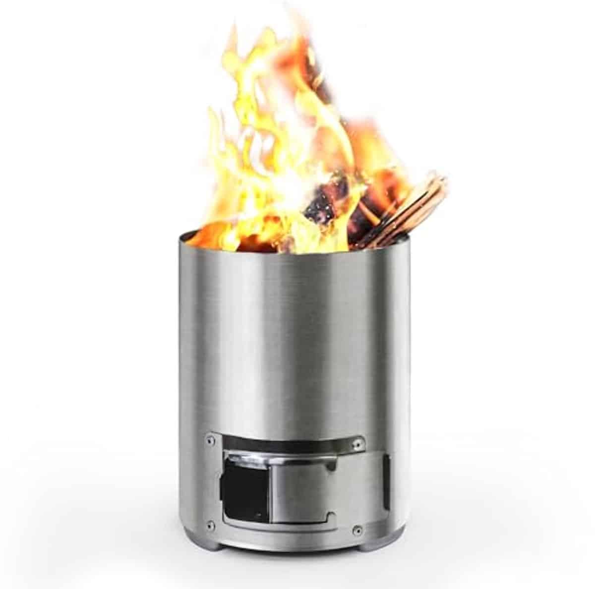mini rookloze vuurplaats voor tafel perfect voor terras en buitencamping
