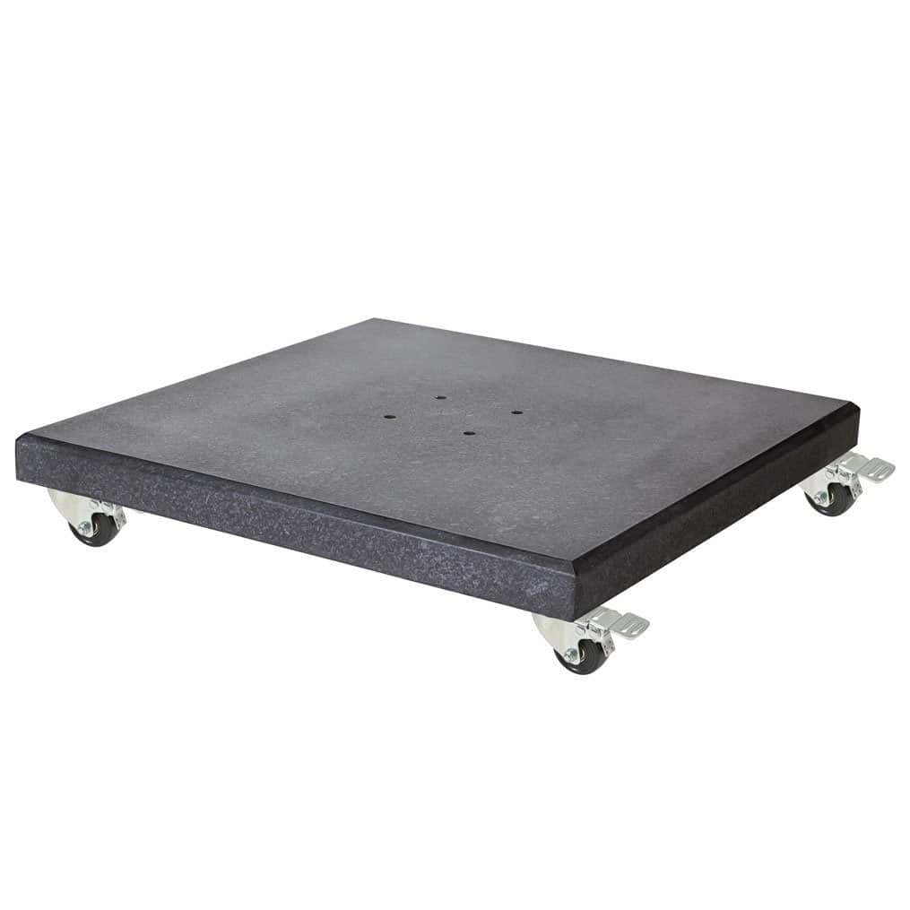 modena parasolvoet 90kg met zwenkwielen | graniet | antraciet