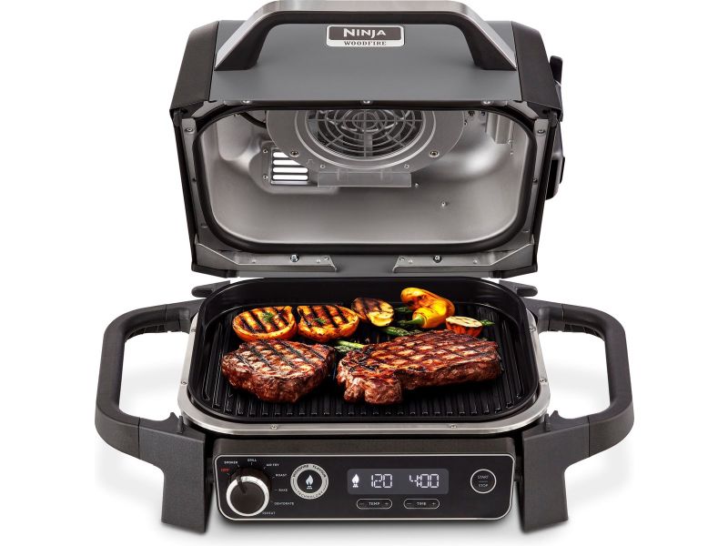 Ninja Woodfire - 7-in-1 Elektrische BBQ Grill, Smoker & Airfryer