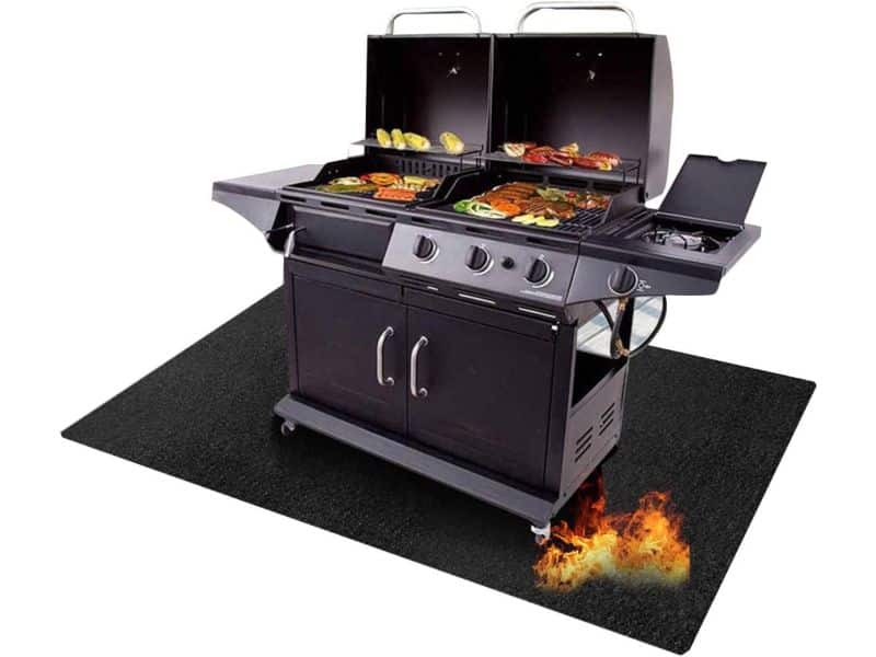 Onderlegger voor vuur en grillen opvouwbaar - beschermende mat voor buiten BBQ open haard camping - vuurbestendige mat met vloerbescherming