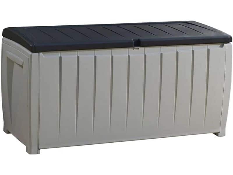 Opbergbox 340L voor Kussens en Tuingereedschap - Weerbestendige Tuinkist en Zitbank