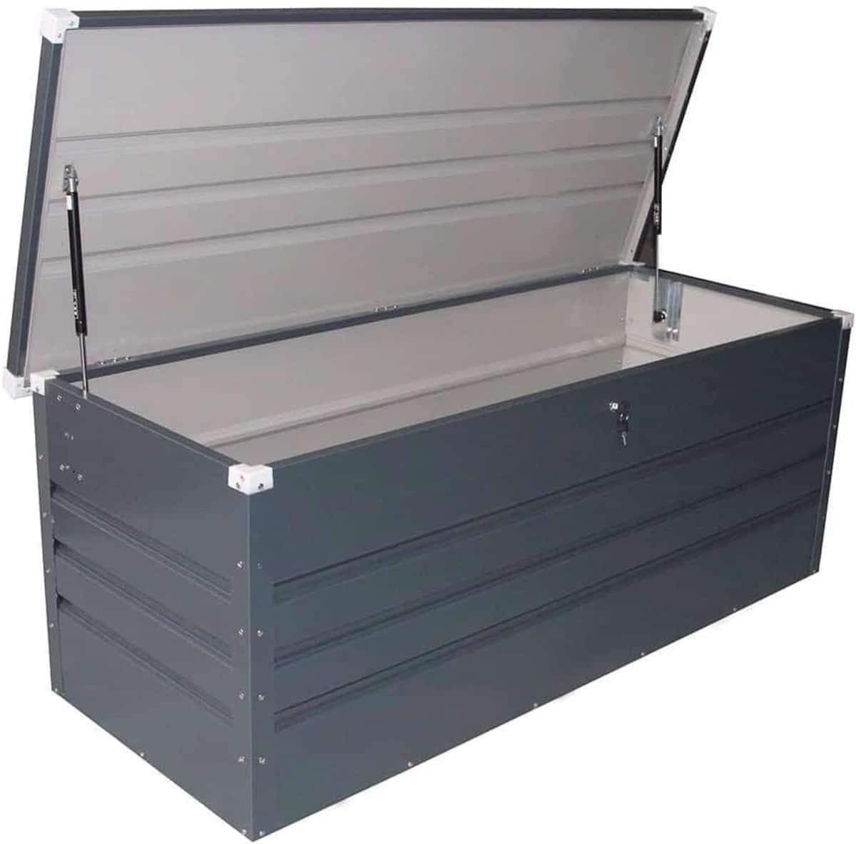 opbergbox antraciet 165x69x62 cm afsluitbaar en ruimtebesparend