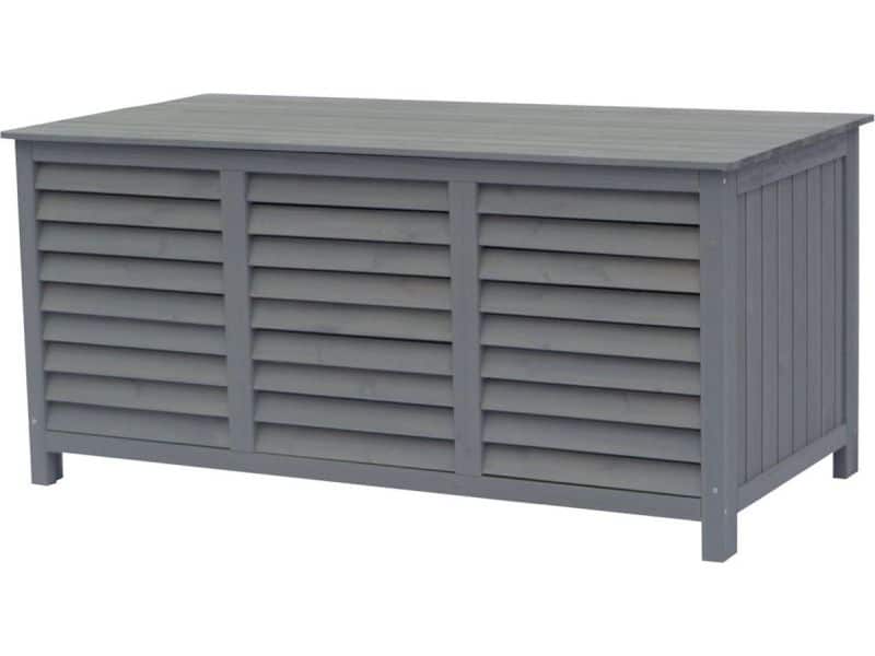 Opbergbox houten tuinkist "Macao" - 130 x 64 x 60 cm - Antraciet