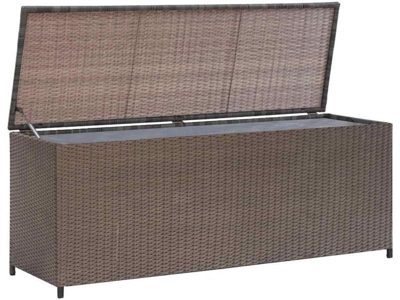 Opbergbox voor Buiten - Weerbestendige Poly Rattan Tuinkist voor Kussens en Buitenaccessoires
