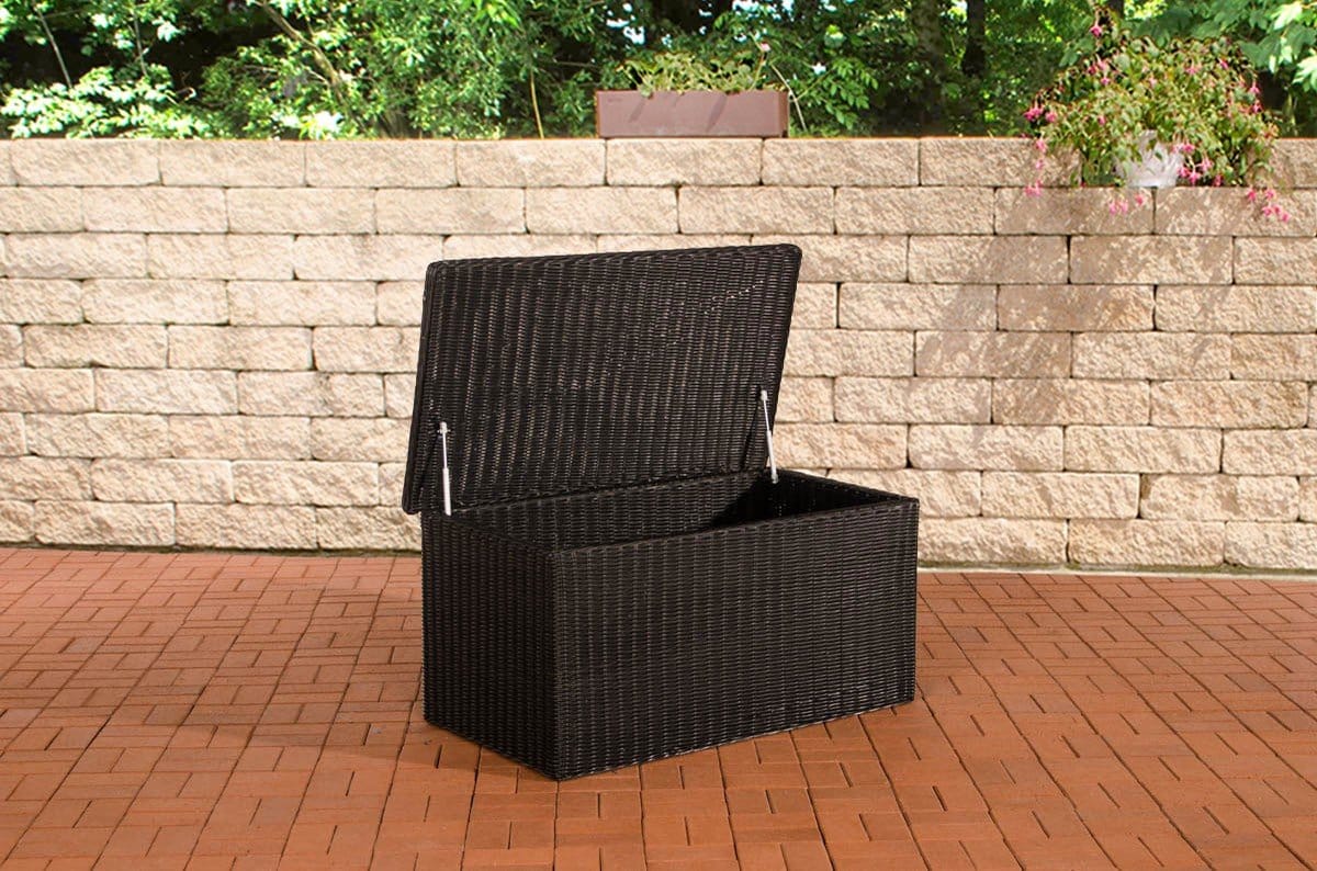 opbergbox xl waterdicht met deksel voor binnen & buiten tuinkussenbox tuinbox 122x70x63cm