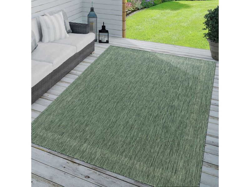 Outdoor Vloerkleed voor Balkon en Tuin Waterbestendig en Makkelijk Schoon te Maken Groen 300x400cm