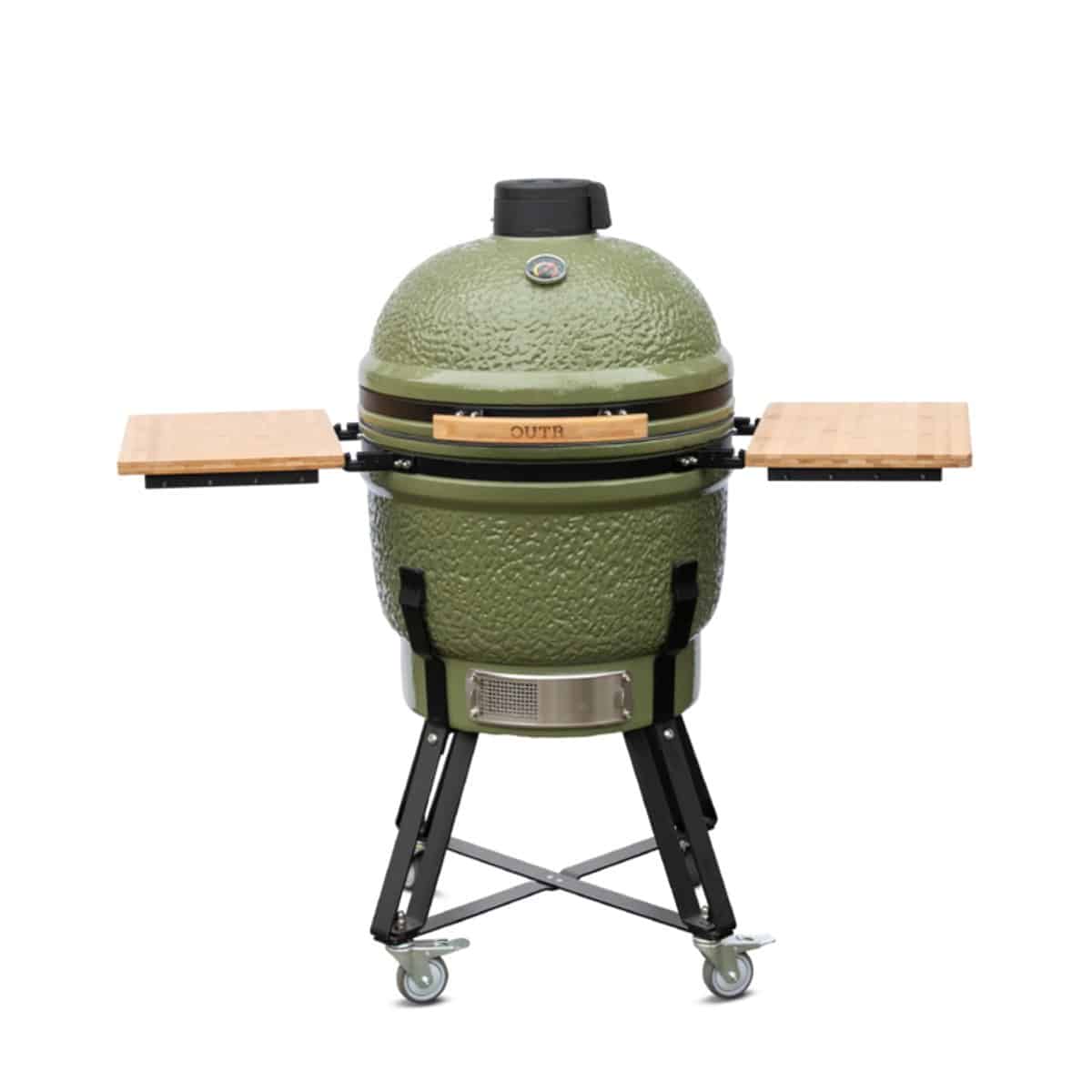outr kamado bbq grill large 55 olijfgroen