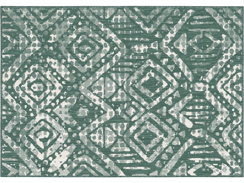 Oviala - Buitentapijt van polypropyleen 200 x 290 cm groen - Kano