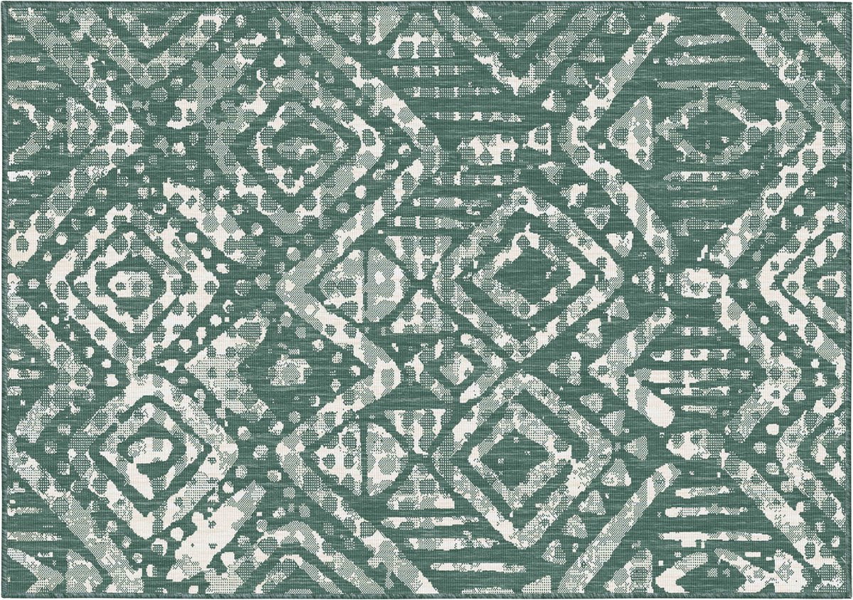 oviala buitentapijt van polypropyleen 200 x 290 cm groen kano