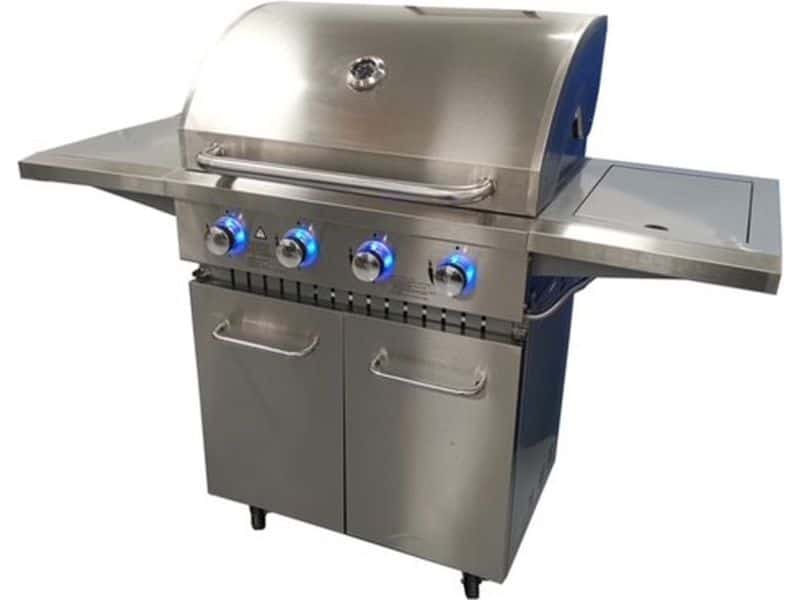 Paralux Gasbarbecue - 4 branders - Incl. zijbrander - Gietijzeren