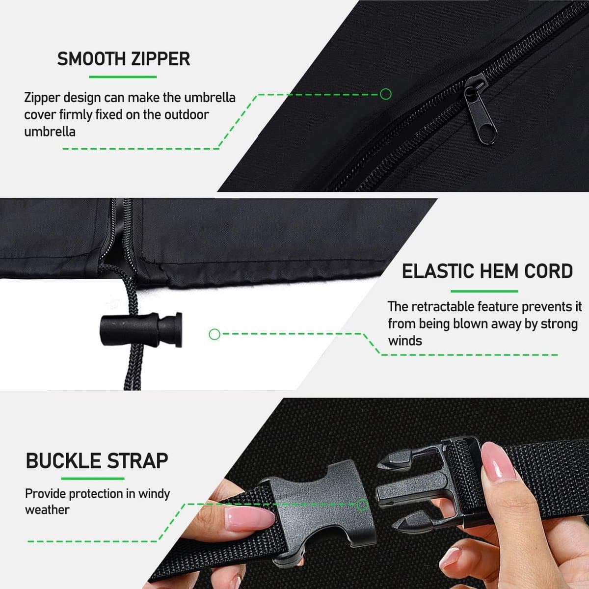 parasol beschermhoes met stang weerbestendig waterdicht uv anti robuustheid