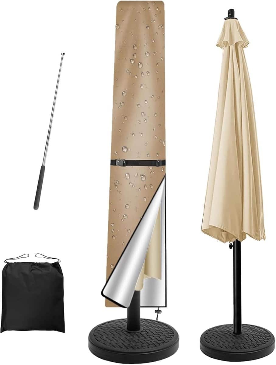 parasolhoes, 190 x 50 x 30 cm, beschermhoes voor zweefparasol