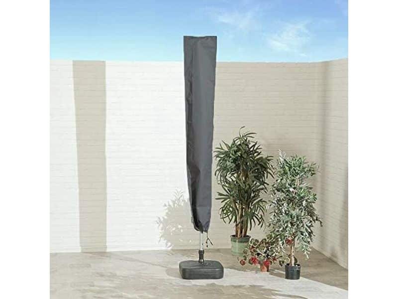 Parasolhoes - PVC-coating - 46x24x190cm stokparasol hoes - Grijs