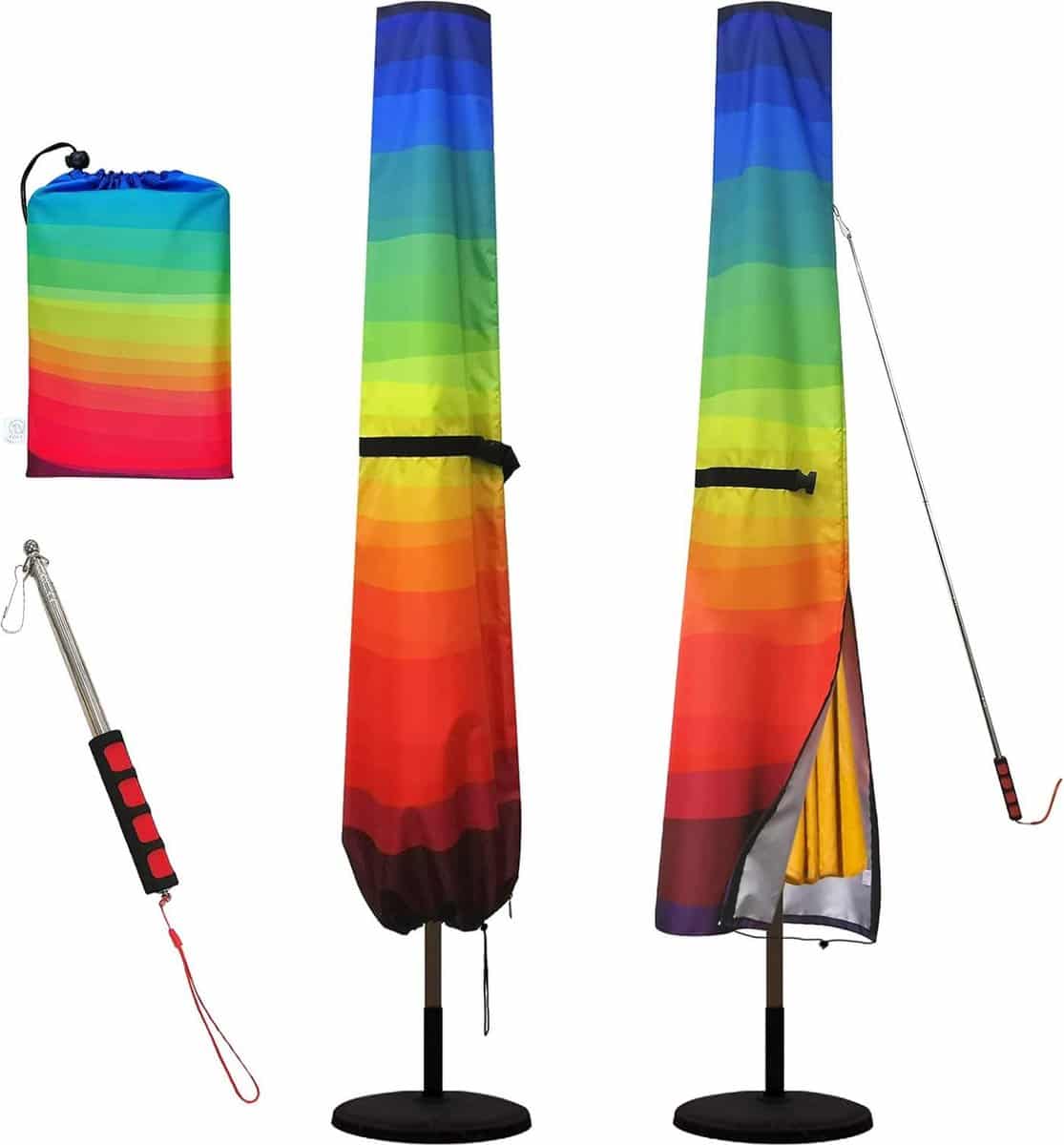 parasolhoes van 420d oxford stof waterdichte tuinparapluhoes met telescopische stang