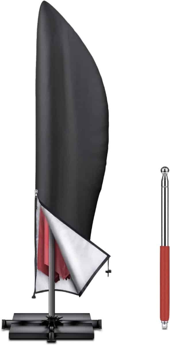 parasolhoes voor zweefparasol parasolhoes met rits en stok